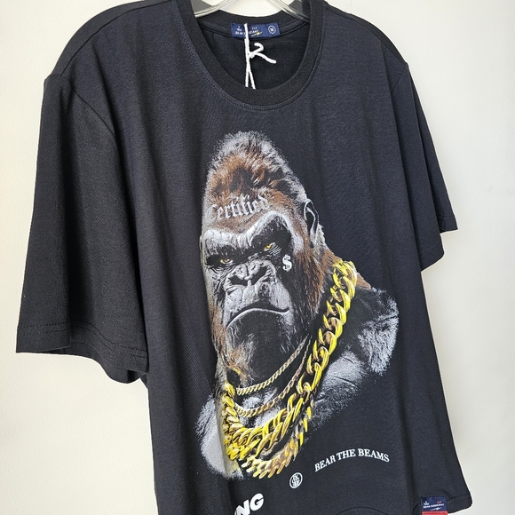 King Gorilla Black Graphic Tee - Short Sleeve - Picture 5 of 6